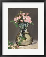 Framed Watercolor Pink Roses