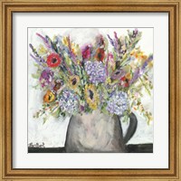 Framed Hydrangeas in Pitcher