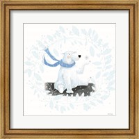 Framed Polar Bear Holiday