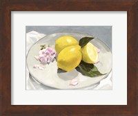 Framed Lemons on a Plate II