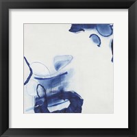 Framed Minimalist Blue & White I