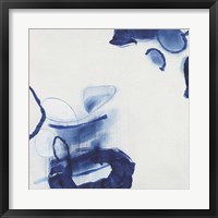 Minimalist Blue & White I Framed Print