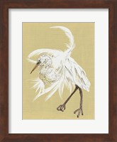 Framed Heron Plumage VI