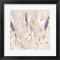 Framed Lavender Flower Field I