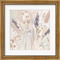 Framed Lavender Flower Field II