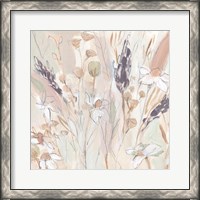 Framed Lavender Flower Field II