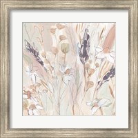 Framed Lavender Flower Field II