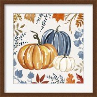 Framed Autumn Pumpkin I