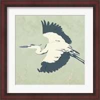 Framed Heron Flying II