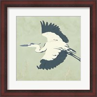 Framed Heron Flying II