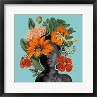 Tangerine Tropics I Framed Print