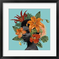 Tangerine Tropics II Framed Print