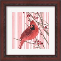 Framed Winter Cardinal I