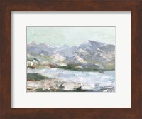 Framed Pastel Mountain View I
