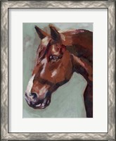 Framed Paint by Number Horse I