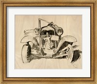 Framed Model A Lines I