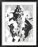 Framed Ocean Inkblot I