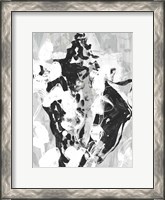 Framed Ocean Inkblot I