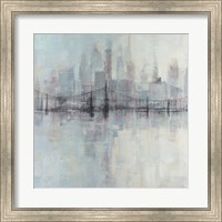 Framed Pastel Cityscape I
