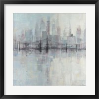 Pastel Cityscape I Framed Print