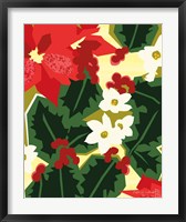 Framed Holiday Poinsettias II