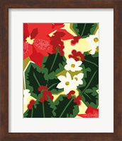 Framed Holiday Poinsettias II