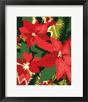 Holiday Poinsettias I Framed Print