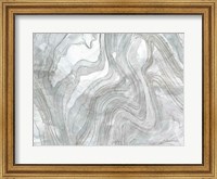 Framed Shimmering Water Silver