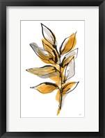 Framed Amber Leaves II