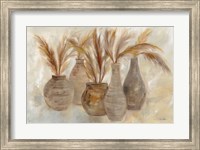 Framed Grasses and Baskets