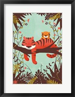 Framed Sleeping Tiger