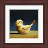 Framed Yoga Chick Boat Pose