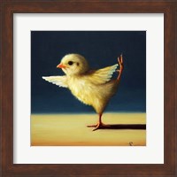 Framed Yoga Chick Dancer Pose