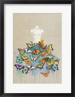 Framed Dress of Butterflies I