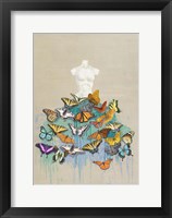 Framed Dress of Butterflies I