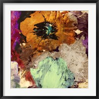 Framed Floating Flowers II (detail)