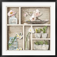 Framed Fleurs et Memoires II