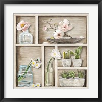 Framed Fleurs et Memoires II