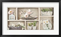 Framed Fleurs et Memoires I