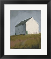 Framed White Barn I