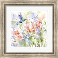 Framed Hummingbird Meadow
