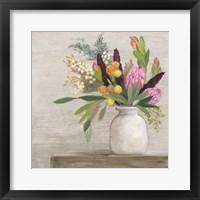 Framed 'Protea Still Life I' border=