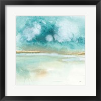 Framed 'Cumulus Emerald II' border=