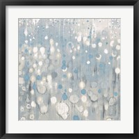 Framed Rain Abstract VI Blue