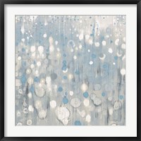 Framed Rain Abstract VI Blue