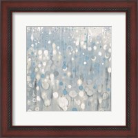 Framed Rain Abstract VI Blue