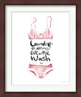 Framed Lingerie Laundry I