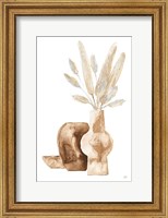Framed Vase Gray Bunny Tail