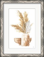 Framed Vase Palm Leaf