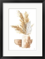 Framed Vase Palm Leaf